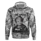 Ida B. Wells Zip Hoodie with Newspaper Collage Design Powerful Portrait Civil Rights and Free Press Tribute - African Pride