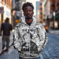 Ida B. Wells Zip Hoodie with Newspaper Collage Design Powerful Portrait Civil Rights and Free Press Tribute - African Pride