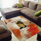 Ida B. Wells Area Rug with Floral Pen Design Illustrated Portrait Civil Rights and Journalism Tribute - African Pride