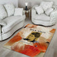 Ida B. Wells Area Rug with Floral Pen Design Illustrated Portrait Civil Rights and Journalism Tribute - African Pride