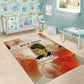 Ida B. Wells Area Rug with Floral Pen Design Illustrated Portrait Civil Rights and Journalism Tribute - African Pride