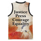 Ida B. Wells Basketball Jersey with Floral Pen Design Illustrated Portrait Civil Rights and Journalism Tribute - African Pride