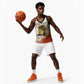 Ida B. Wells Basketball Jersey with Floral Pen Design Illustrated Portrait Civil Rights and Journalism Tribute - African Pride