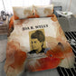 Ida B. Wells Bedding Set with Floral Pen Design Illustrated Portrait Civil Rights and Journalism Tribute - African Pride