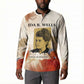 Ida B. Wells Button Sweatshirt with Floral Pen Design Illustrated Portrait Civil Rights and Journalism Tribute