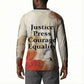 Ida B. Wells Button Sweatshirt with Floral Pen Design Illustrated Portrait Civil Rights and Journalism Tribute