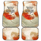 Ida B. Wells Car Mats with Floral Pen Design Illustrated Portrait Civil Rights and Journalism Tribute - African Pride