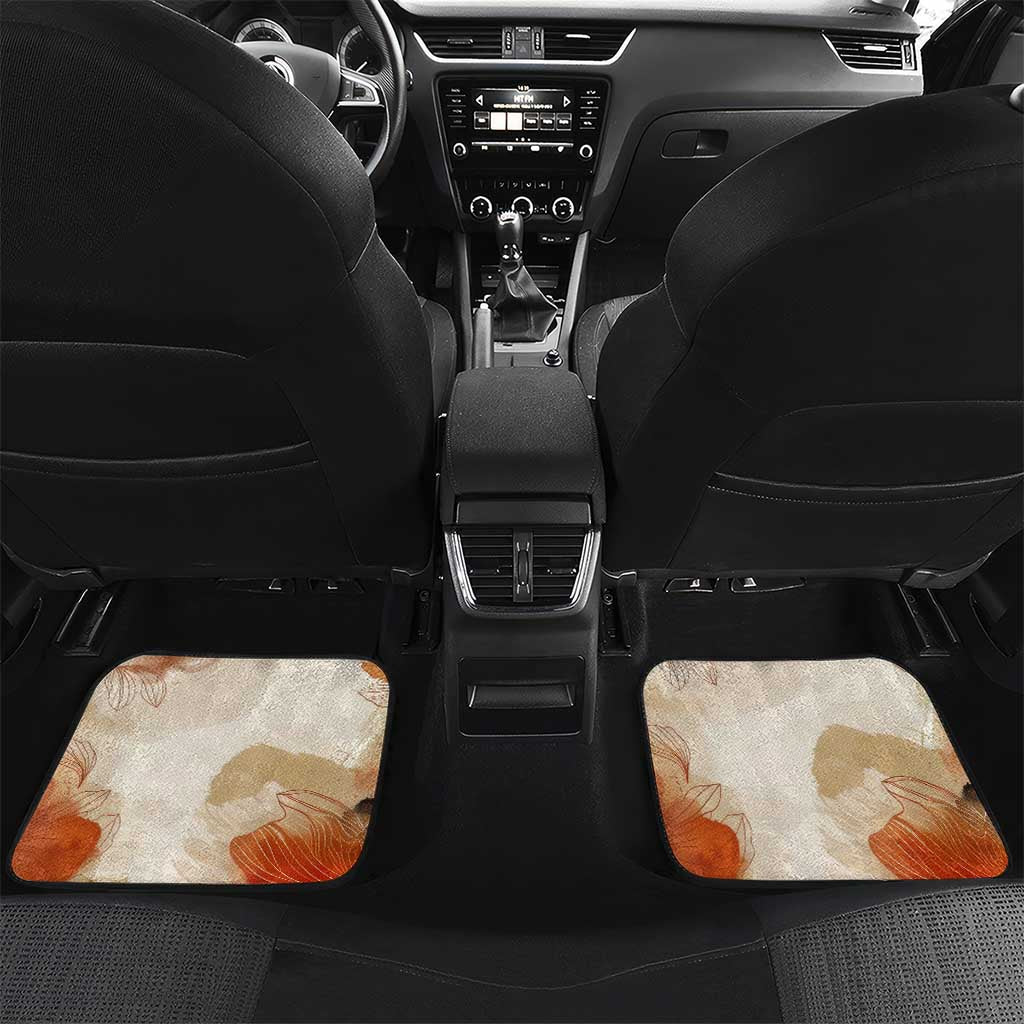 Ida B. Wells Car Mats with Floral Pen Design Illustrated Portrait Civil Rights and Journalism Tribute - African Pride