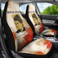 Ida B. Wells Car Seat Cover with Floral Pen Design Illustrated Portrait Civil Rights and Journalism Tribute - African Pride
