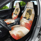 Ida B. Wells Car Seat Cover with Floral Pen Design Illustrated Portrait Civil Rights and Journalism Tribute - African Pride
