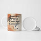 Ida B. Wells Ceramic Mug with Floral Pen Design Illustrated Portrait Civil Rights and Journalism Tribute - African Pride