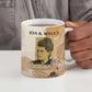 Ida B. Wells Ceramic Mug with Floral Pen Design Illustrated Portrait Civil Rights and Journalism Tribute - African Pride