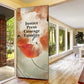 Ida B. Wells Door Cover with Floral Pen Design Illustrated Portrait Civil Rights and Journalism Tribute - African Pride