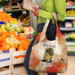 Ida B. Wells Grocery Bag with Floral Pen Design Illustrated Portrait Civil Rights and Journalism Tribute - African Pride
