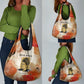 Ida B. Wells Grocery Bag with Floral Pen Design Illustrated Portrait Civil Rights and Journalism Tribute - African Pride