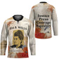 Ida B. Wells Hockey Jersey with Floral Pen Design Illustrated Portrait Civil Rights and Journalism Tribute - African Pride