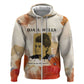 Ida B. Wells Hoodie with Floral Pen Design Illustrated Portrait Civil Rights and Journalism Tribute - African Pride