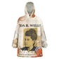 Ida B. Wells Kid Wearable Blanket Hoodie with Floral Pen Design Illustrated Portrait Civil Rights and Journalism Tribute - African Pride