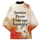 Ida B. Wells Kimono with Floral Pen Design Illustrated Portrait Civil Rights and Journalism Tribute - African Pride