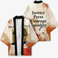 Ida B. Wells Kimono with Floral Pen Design Illustrated Portrait Civil Rights and Journalism Tribute - African Pride