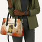 Ida B. Wells Leather Bag with Floral Pen Design Illustrated Portrait Civil Rights and Journalism Tribute - African Pride