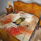 Ida B. Wells Quilt with Floral Pen Design Illustrated Portrait Civil Rights and Journalism Tribute - African Pride