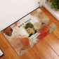 Ida B. Wells Rubber Doormat with Floral Pen Design Illustrated Portrait Civil Rights and Journalism Tribute - African Pride