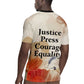 Ida B. Wells Rugby Jersey with Floral Pen Design Illustrated Portrait Civil Rights and Journalism Tribute - African Pride