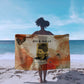 Ida B. Wells Sarong with Floral Pen Design Illustrated Portrait Civil Rights and Journalism Tribute - African Pride