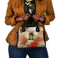 Ida B. Wells Shoulder Handbag with Floral Pen Design Illustrated Portrait Civil Rights and Journalism Tribute - African Pride