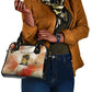Ida B. Wells Shoulder Handbag with Floral Pen Design Illustrated Portrait Civil Rights and Journalism Tribute - African Pride