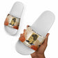 Ida B. Wells Slide Sandals with Floral Pen Design Illustrated Portrait Civil Rights and Journalism Tribute - African Pride