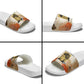 Ida B. Wells Slide Sandals with Floral Pen Design Illustrated Portrait Civil Rights and Journalism Tribute - African Pride