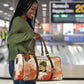 Ida B. Wells Travel Bag with Floral Pen Design Illustrated Portrait Civil Rights and Journalism Tribute - African Pride