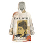 Ida B. Wells Wearable Blanket Hoodie with Floral Pen Design Illustrated Portrait Civil Rights and Journalism Tribute - African Pride