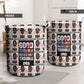 John Lewis Laundry Basket with Mugshot Collage Design Civil Rights Portrait Good Trouble Tribute - African Pride