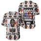 John Lewis Baseball Jersey with Mugshot Collage Design Civil Rights Portrait Good Trouble Tribute - African Pride