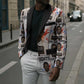 John Lewis Blazer with Mugshot Collage Design Civil Rights Portrait Good Trouble Tribute - African Pride