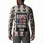 John Lewis Button Sweatshirt with Mugshot Collage Design Civil Rights Portrait Good Trouble Tribute