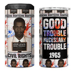 John Lewis 4 in 1 Can Cooler Tumbler with Mugshot Collage Design Civil Rights Portrait Good Trouble Tribute - African Pride