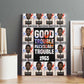 John Lewis Canvas Wall Art with Mugshot Collage Design Civil Rights Portrait Good Trouble Tribute - African Pride