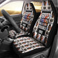 John Lewis Car Seat Cover with Mugshot Collage Design Civil Rights Portrait Good Trouble Tribute - African Pride