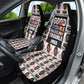 John Lewis Car Seat Cover with Mugshot Collage Design Civil Rights Portrait Good Trouble Tribute - African Pride