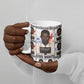 John Lewis Ceramic Mug with Mugshot Collage Design Civil Rights Portrait Good Trouble Tribute - African Pride
