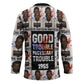 John Lewis Hockey Jersey with Mugshot Collage Design Civil Rights Portrait Good Trouble Tribute - African Pride