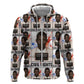 John Lewis Hoodie with Mugshot Collage Design Civil Rights Portrait Good Trouble Tribute - African Pride
