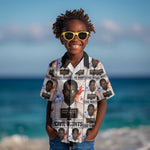 John Lewis Kid Hawaiian Shirt with Mugshot Collage Design Civil Rights Portrait Good Trouble Tribute - African Pride