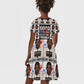 John Lewis Kid Short Sleeve Dress with Mugshot Collage Design Civil Rights Portrait Good Trouble Tribute - African Pride