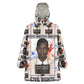 John Lewis Kid Wearable Blanket Hoodie with Mugshot Collage Design Civil Rights Portrait Good Trouble Tribute - African Pride