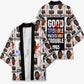 John Lewis Kimono with Mugshot Collage Design Civil Rights Portrait Good Trouble Tribute - African Pride